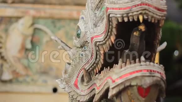 装饰泰国古佛寺的传统设计视频的预览图