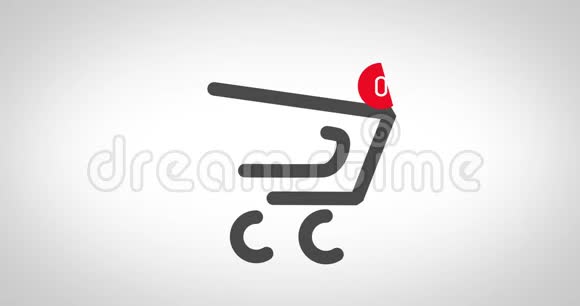 网上商店网站上购物篮的动画购物网上购物车柜台产品视频的预览图