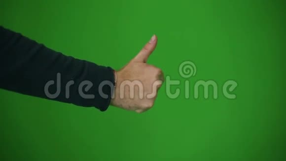 手显示拇指绿色钥匙视频的预览图
