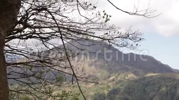 巴图尔火山在一个保守的岛屿巴厘岛印度尼西亚视频的预览图