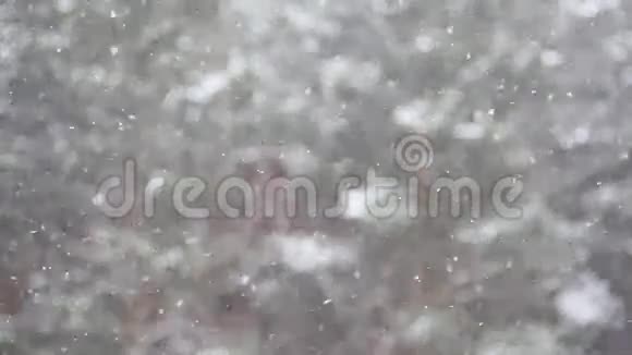 雪花飞舞背景抽象视频的预览图