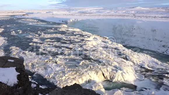 冰冻海鸥冰岛欧洲视频的预览图