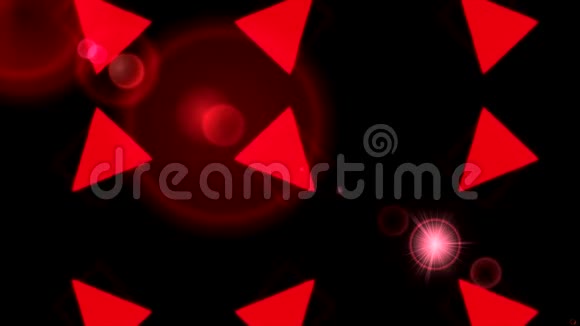 红色分形运动背景红色电影视频的预览图