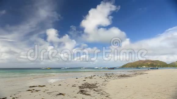 塞舌尔岛热带海滩电影视频的预览图