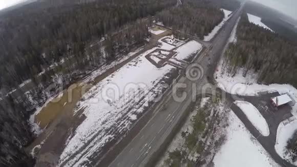 俄罗斯莫斯科斯摩棱斯克高速公路顶部全景视频的预览图