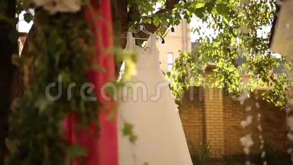 婚礼装饰新娘配饰序列夹包乡村花卉组合玫瑰服饰花卉视频的预览图
