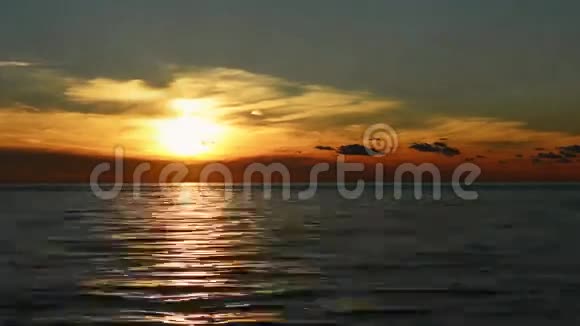 克罗地亚欧洲美丽的日落视频的预览图