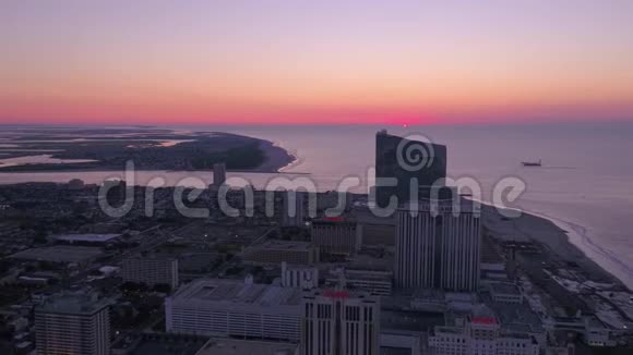 新泽西大西洋城2017年7月日出4K视频的预览图