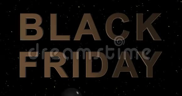 黑色星期五广告与金色标志和黑色和红色气球背景4k动画无缝循环视频的预览图