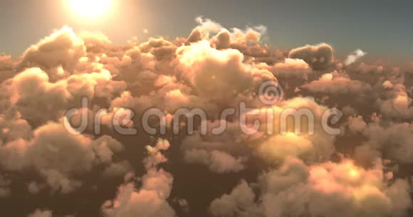 烟云和明亮的阳光视频的预览图