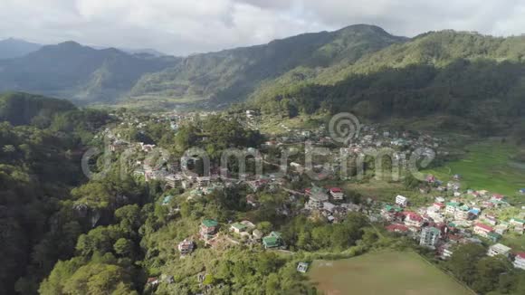 山区的城镇菲律宾萨加达视频的预览图