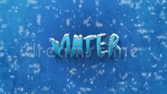 冬季插图降雪气候天气节日圣诞概念视频的预览图