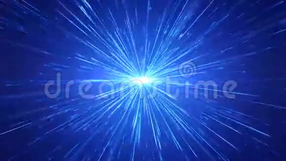 蓝径向射线爆发为时空隧道视频的预览图