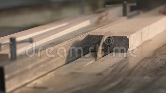 木工工厂锯木厂视频的预览图