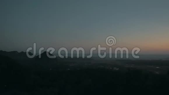 傍晚全景观白丁寺越南河内视频的预览图