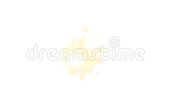 水彩圣诞树装饰金球在阿尔法频道视频的预览图