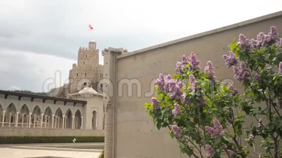 拉巴蒂城堡花园复杂的中世纪城堡在阿哈尔齐克佐治亚州洛美萨城堡视频的预览图