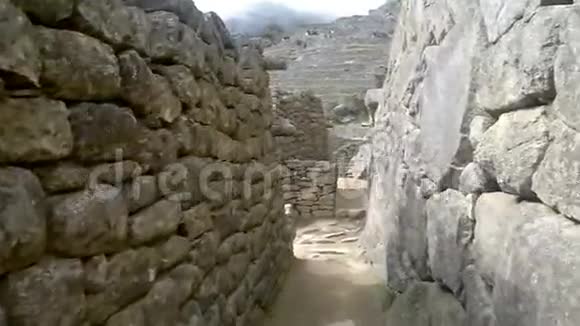 马丘比丘古老印加城的景色十五世纪印加遗址印加的最后一个城市视频的预览图