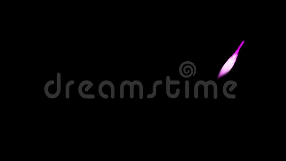 粒子的紫色尾巴视频的预览图