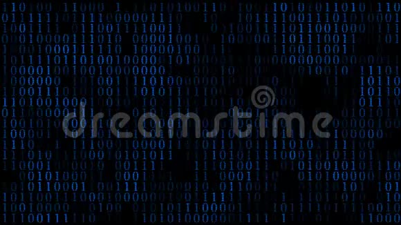 机器代码模式0和1位闪烁处理计算机任务矩阵墙视频的预览图
