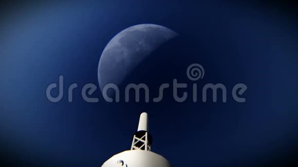 火箭发射到月球的镜头视频的预览图