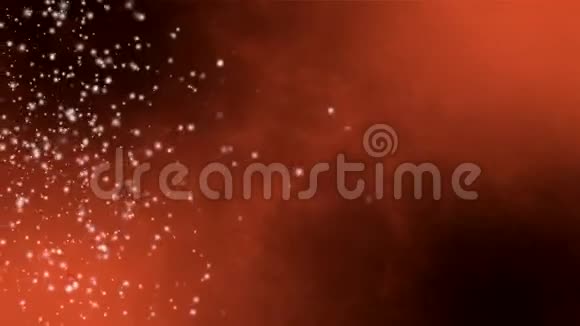 移动粒子的抽象红色背景循环动画视频的预览图