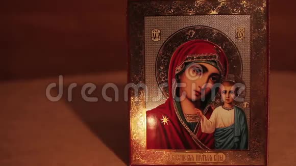 圣母的东正教图标视频的预览图