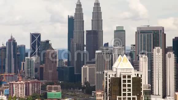 日天际线在吉隆坡流逝视频的预览图