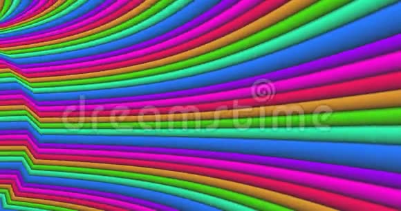 彩虹隧道抽象模式纹理背景光学错觉抽象背景概念艺术设计催眠视频的预览图