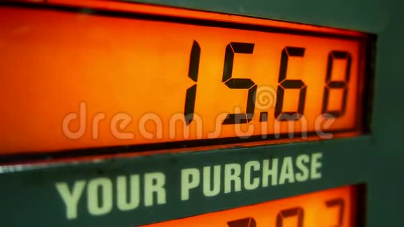 加油站油泵价格上涨视频的预览图