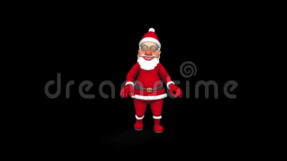 神奇的3D圣诞老人阿尔法循环视频的预览图