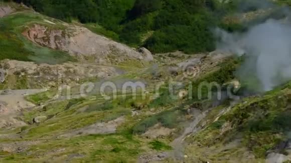 间歇泉谷堪察加半岛旅游旺季克罗诺茨基自然保护区视频的预览图