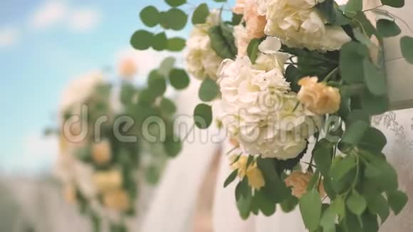 精美的婚礼装饰视频的预览图