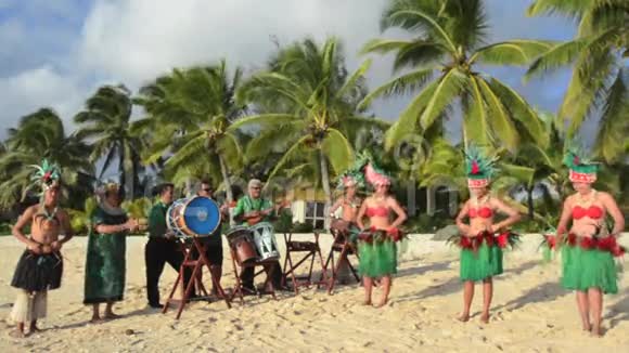 波利尼西亚太平洋岛屿塔希提岛舞蹈和音乐视频的预览图