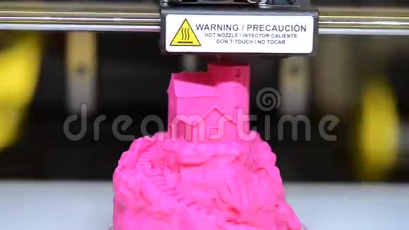 打印3D对象打印机关闭底部平面图查看视频的预览图