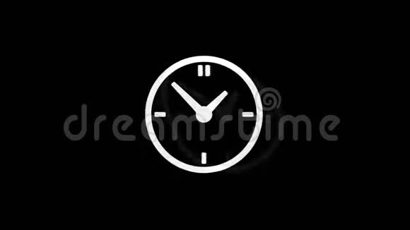 时钟手表图标老式抽动坏信号动画视频的预览图