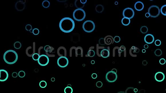 五颜六色的泡泡运动圆圈图案纹理抽象圈视频的预览图