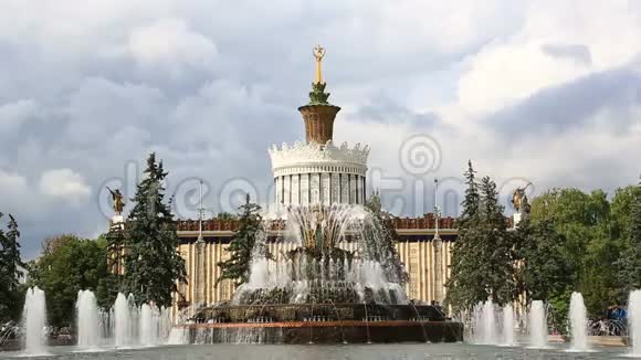 乌克兰馆石花喷泉VDNKh视频的预览图