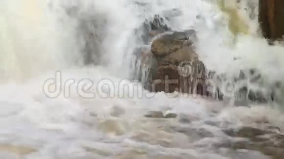 大雨过后的瀑布视频的预览图