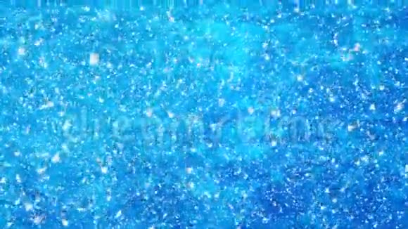 雪落在浅蓝色的背景上新年和圣诞装饰视频的预览图