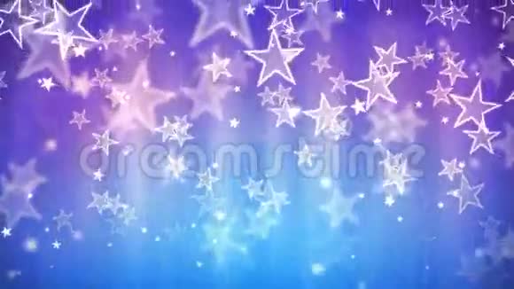 蓝色的玻璃星星视频的预览图