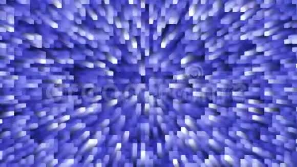 背景变化的蓝色方形图案径向辉光从右向左移动视频的预览图