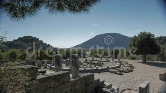 寺台的圆形结构古城考诺斯达兰山谷土耳其4k视频的预览图