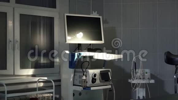 现代诊所的医疗设备计算机医疗设备背景视频的预览图