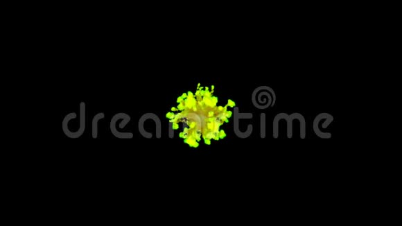 自由形云的爆炸如小绿叶有一条黄色的尾巴3种爆炸力独立行动视频的预览图