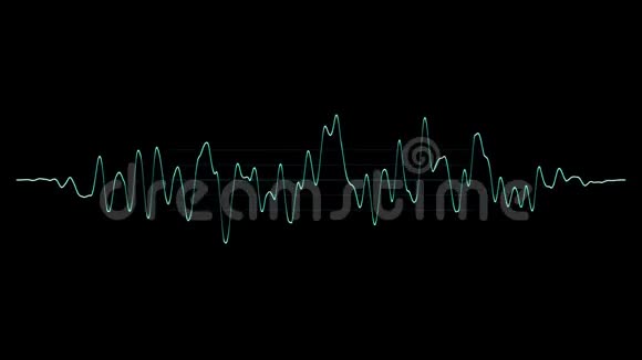音乐音波抽象蓝色波浪线视频的预览图
