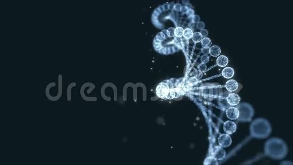 闪烁的DNA链与螺旋视频的预览图