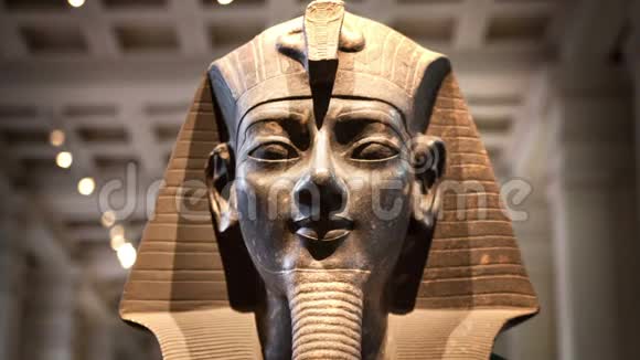 英国博物馆埃及雕塑法老拉米塞斯视频的预览图