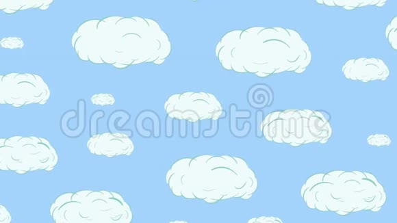 天空上的云很容易飞行视频的预览图