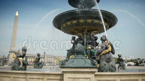 法国巴黎协和广场喷泉视频的预览图
